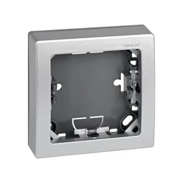 Рамка на 1 пост 75х75 мм, S73L, алюминий