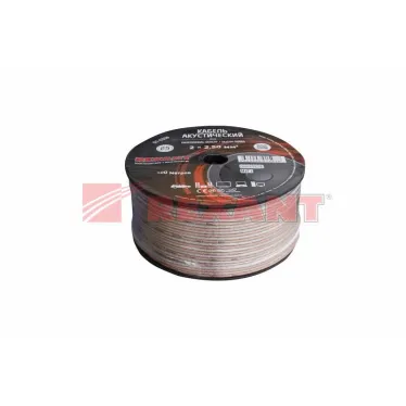 Кабель акустический 2х2.50 кв.мм, прозрачный SILICON, 100 м, REXANT