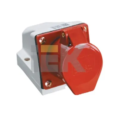 Розетка кабельная 16А 3Р+N+Е IР44 на поверхность 380В 115