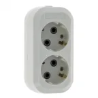 Колодка 2 гнезда c заземлением 16А Эксперт