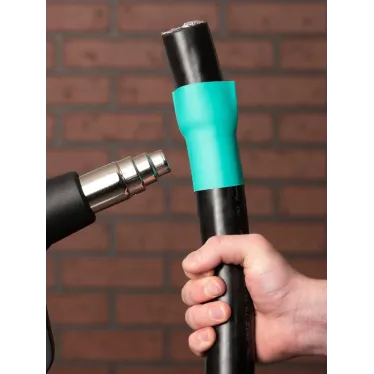 Термоусаживаемая трубка ТУТ нг 60/30 зелёная рулон PROxima