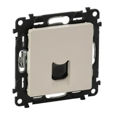 Valena LIFE Розетка телефонная RJ11 одиночная с лицевой панелью слоновая кость