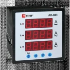 Амперметр AD-963 цифровой на панель (96х96) трехфазный PROxima