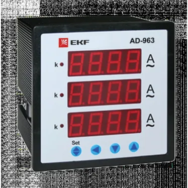 Амперметр AD-963 цифровой на панель (96х96) трехфазный PROxima