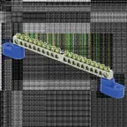Шина N 63.20 (2 изолятора стойка) никель