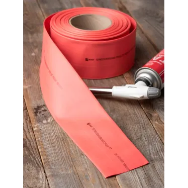 Трубка термоусаживаемая ТУТ нг 50/25 красная рулон PROxima