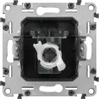 Valena LIFE Розетка информационная RJ45 категория 5е UTP с лицевой панелью алюминий