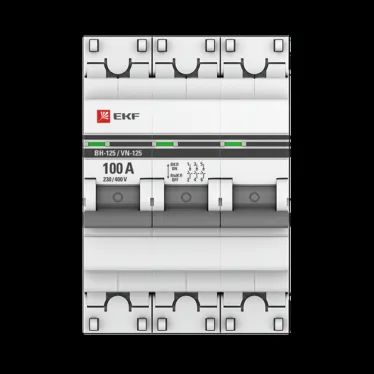 Выключатель нагрузки ВН-125 3P 100А PROxima