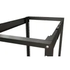 Cтойка открытая 19-дюймовая. 27U. высота 1401 мм двухрамная. ширина 550 мм глубина регулируется 600-850 мм цвет черный (RAL 9005)