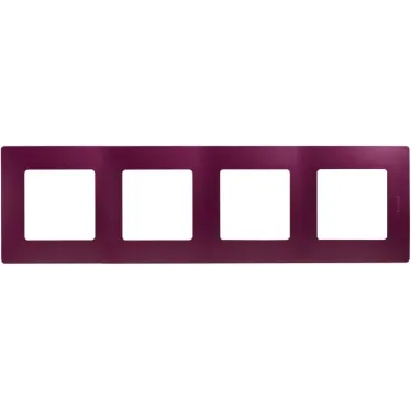 ETIKA Рамка 4 поста сливовая