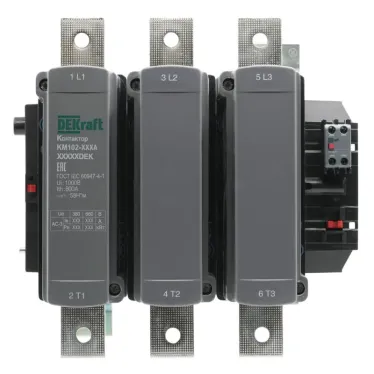 Контактор 800А 380В АС АС3 АС4 1НО+1НЗ КМ-102