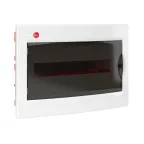 Щит распределительный встраиваемый ЩРв-П-18 IP41 пластиковый прозрачная дверь с клеммным блоком и замком