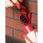 Розетка кабельная 16А 3Р+Е IP44 скрытая 380В 414