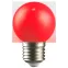 LIGHTING Лампа светодиодная декоративная G45 шар 1Вт 230В красный E27 IEK