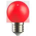 LIGHTING Лампа светодиодная декоративная G45 шар 1Вт 230В красный E27 IEK