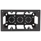 Коробка монтажная для накладного монтажа на 2 модуля, графит