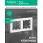 ATLASDESIGN 2-постовая РАМКА, универсальная, ЛОТОС