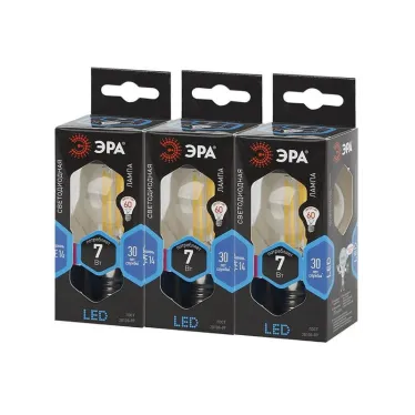 Лампа светодиодная филаментная F-LED P45-7W-840-E14 (филамент, шар, 7Вт, нейтр, E14 (10/100/3000)