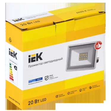 Прожектор светодиодный СДО 06-20 IP65 6500K белый IEK