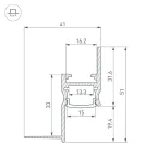 Профиль ARH-СEIL-S14-SHADOW-2000 WHITE