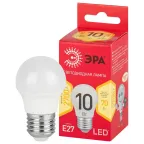 Лампа светодиодная LED 10 Вт 800Лм 2700К шар теплый E27 220-240В LED P45-10W-827-E27 Red Line