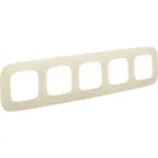 Valena ALLURE Рамка 5 постов слоновая кость универсальная