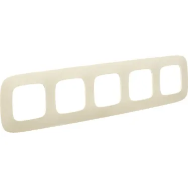 Valena ALLURE Рамка 5 постов слоновая кость универсальная