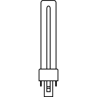 Лампа энергосберегающая КЛЛ 11Вт Dulux S 11/840 2p G23 Osram
