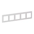 Valena LIFE Рамка 5 постов белая универсальная