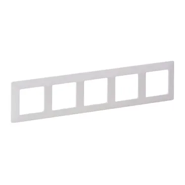 Valena LIFE Рамка 5 постов белая универсальная