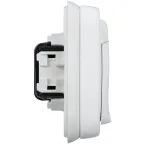 Plexo Розетка 2К+З немецкий стандарт 16А белая