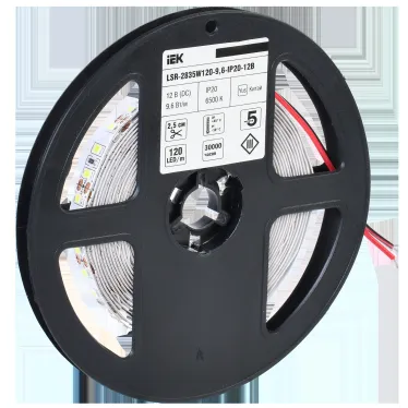 Лента светодиодная 5м LSR-2835W120-9,6-IP20-12В IEK