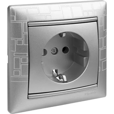 VALENA Рамка 1 пост алюминий модерн