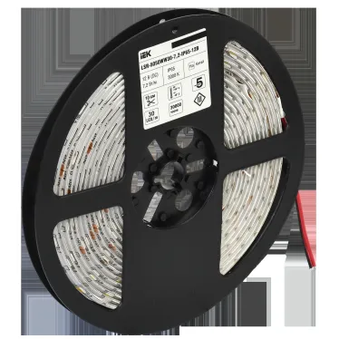 Лента светодиодная 5м LSR-5050WW30-7,2-IP65-12В IEK