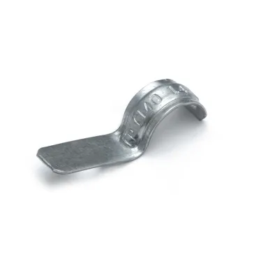 Скоба металлическая однолапковая СМО d14-15 мм для монтажного пистолета (без отверстий) (100 шт/уп)