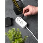 Удлинитель 'Эксперт' 2 гнезда 5 метров 10А/2.2кВт без заземления ПВС 2х0.75 PROxima