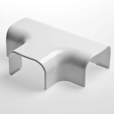 Тройник накладной 90°,74х55,белый