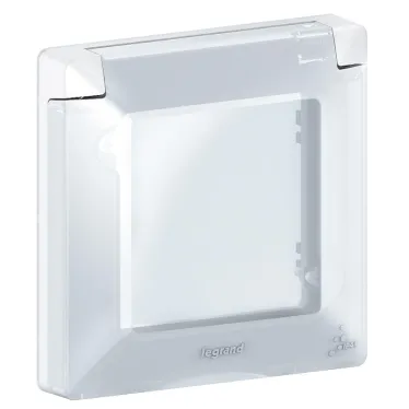 Valena LIFE IP Рамка 1 пост влагозащитная с крышкой белая