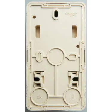 ЭТЮД Блок открытой установки Розетка с зеземлением со шторками + Выключатель двухклавишный сосна