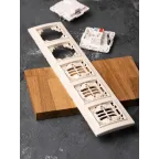 Рамка пятиместная горизонтальная бежевый Минск