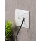 Валенсия розетка телефонная RG-11 1-местная белая