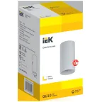 LIGHTING Светильник 4001 накладной потолочный под лампу GU10 белый IEK