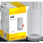 LIGHTING Светильник 4001 накладной потолочный под лампу GU10 белый IEK