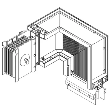 Секция Z прав. вниз 1250А Al 3L+N+PER НК IP55 тран.