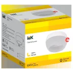 LIGHTING Светильник 4010 накладной потолочный под лампу GX53 белый IEK