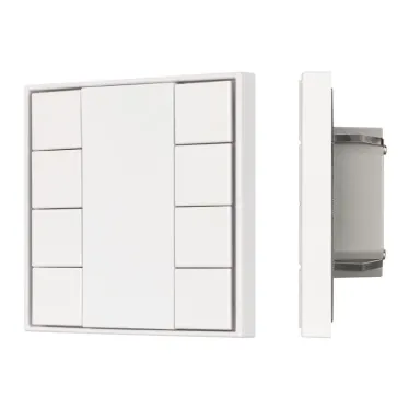 Панель кнопочная KNX-301-22-8-SH-IN White (BUS, Frame) (IARL, IP20 Пластик, 3 года)