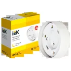 LIGHTING Светильник 4113 накладной под лампу GX53 белый IEK