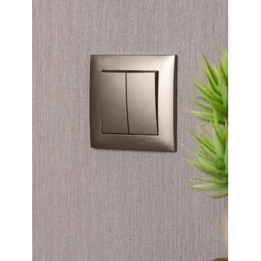 Валенсия лицевая панель выключателя 2-кл. проходного 10А кашемир