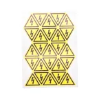 Наклейка знак ''Опасность поражения электротоком'' 25х25х25 мм 100 шт., REXANT