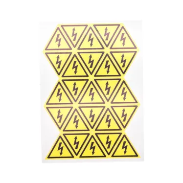 Наклейка знак ''Опасность поражения электротоком'' 25х25х25 мм 100 шт., REXANT